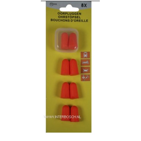oorpluggen 8 dlg silicone