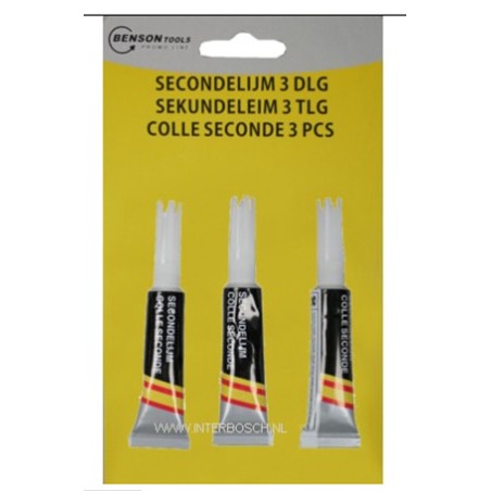 secondelijm 3 delig