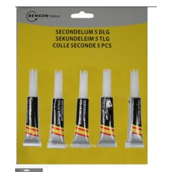 Secondelijm 5 delig