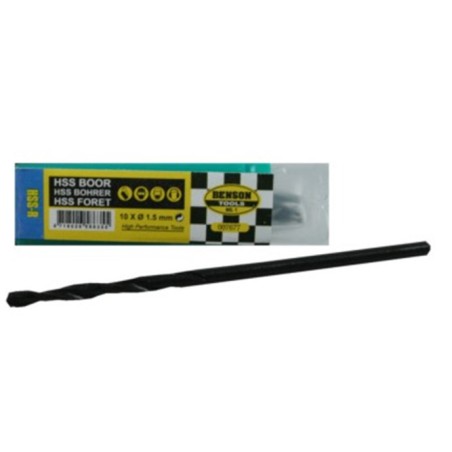 fôret acier haute résistance 1.5mm 10 pcs Benson