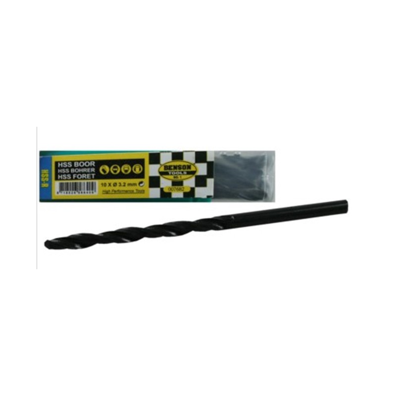 HSS boor 3.2mm 10 dlg Benson