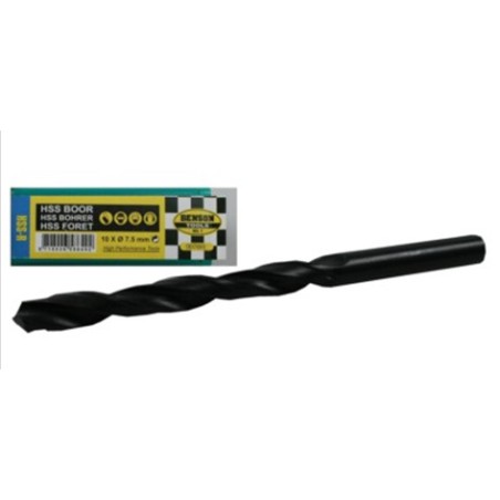 Fôret acier haute résistance 7.5 mm 10 pcs Benson