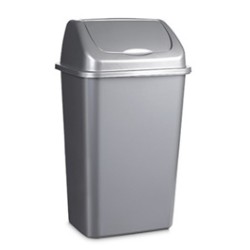 Vuilnisemmer 30L zilver