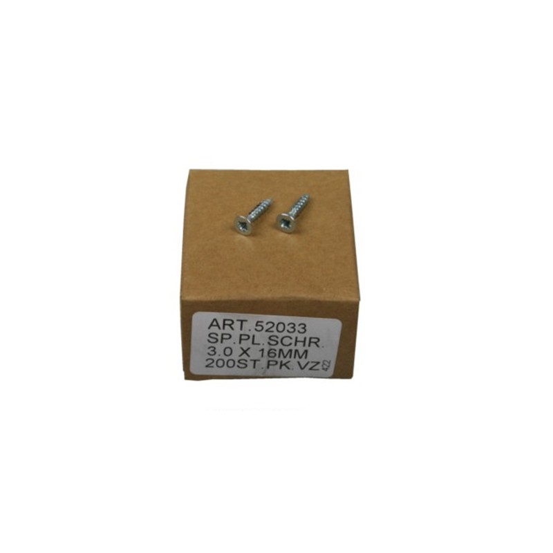 spaanplaatschroef 3.0 x 16 mm spaanplaatschroef 3.0 x 16 mm