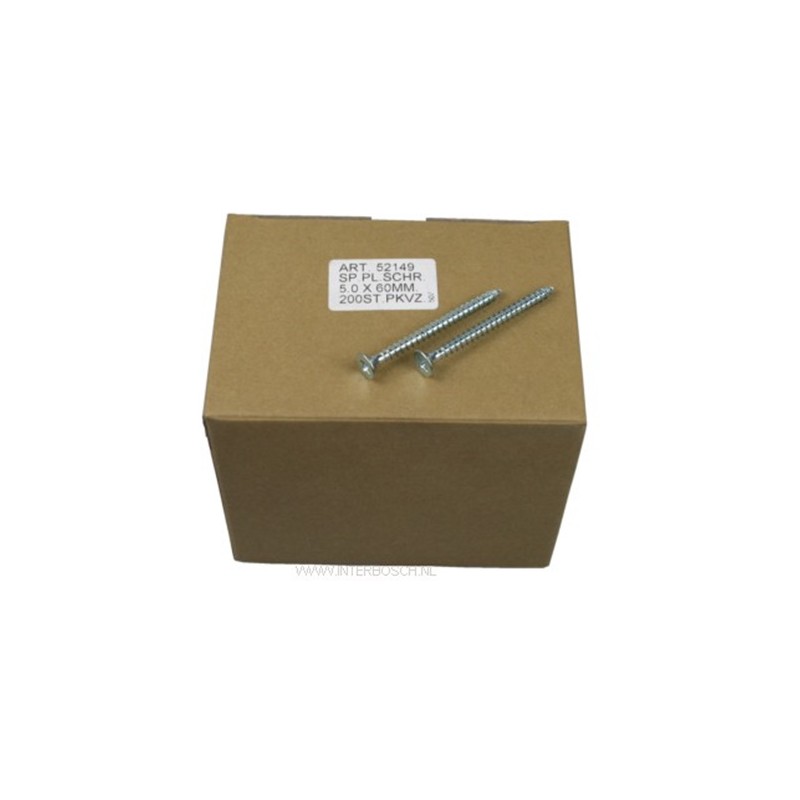 spaanplaatschroef 5.0 x 80 mm spaanplaatschroef 5.0 x 80 mm