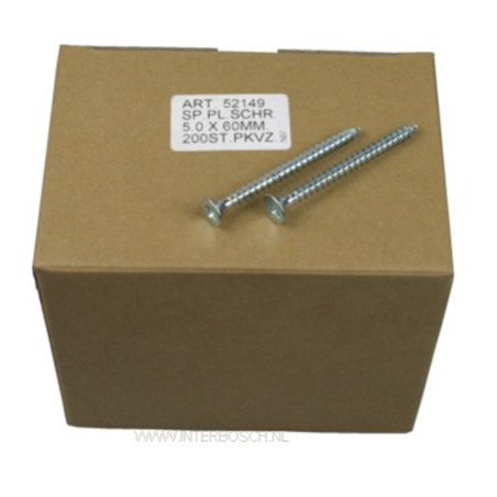 spaanplaatschroef 5.0 x 80 mm