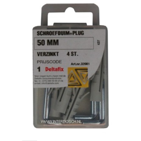 quincaillerie crochet à vis extra lourd 50mm