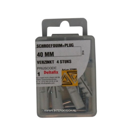 ijzerwaren schroefduim extra zwaar