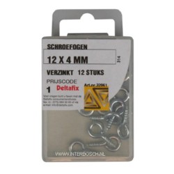 quincaillerie piton à vis 12 x 4 mm