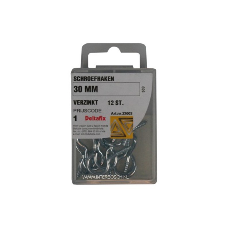 quincaillerie crochet à visser 30mm