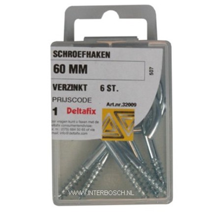 quincaillerie crochet à visser 60mm