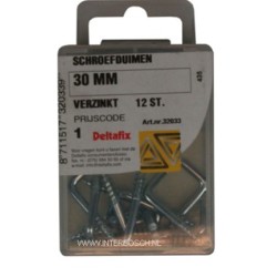 quincaillerie crochet à vis 30mm