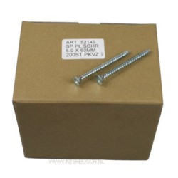 spaanplaatschroef 5.0 x 60 mm
