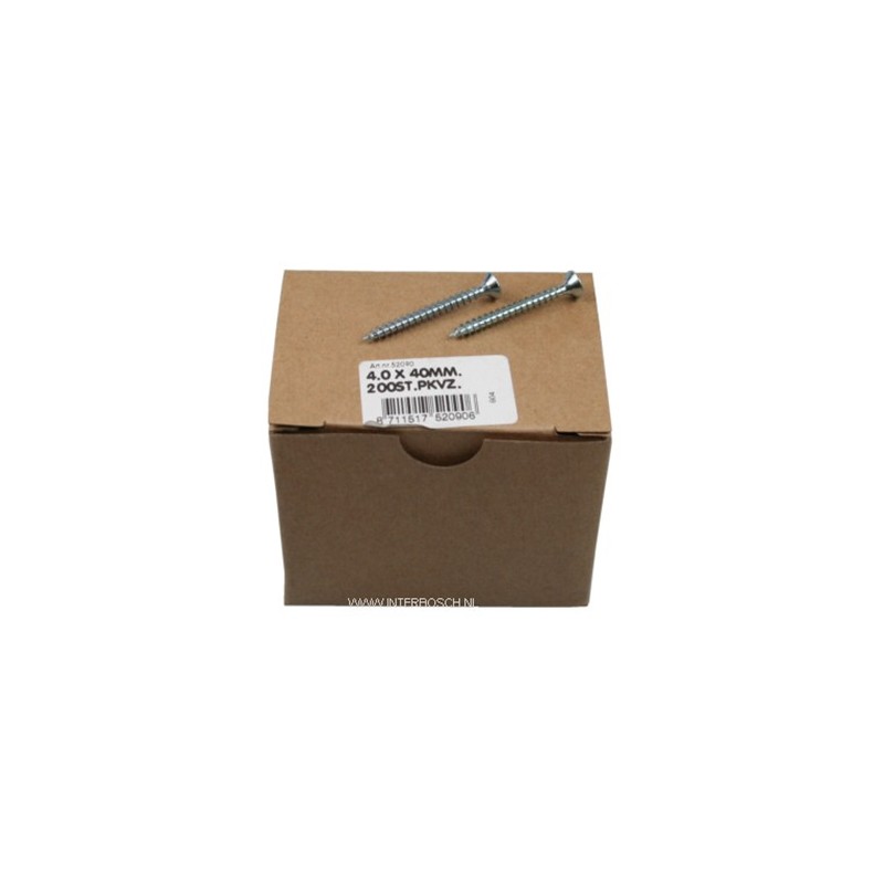 spaanplaatschroef 4.0 x 40mm spaanplaatschroef 4.0 x 40mm