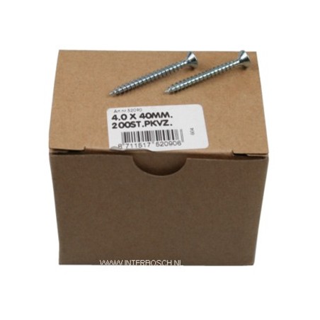 spaanplaatschroef 4.0 x 40mm