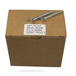 spaanplaatschroef 5.0 x 50 mm