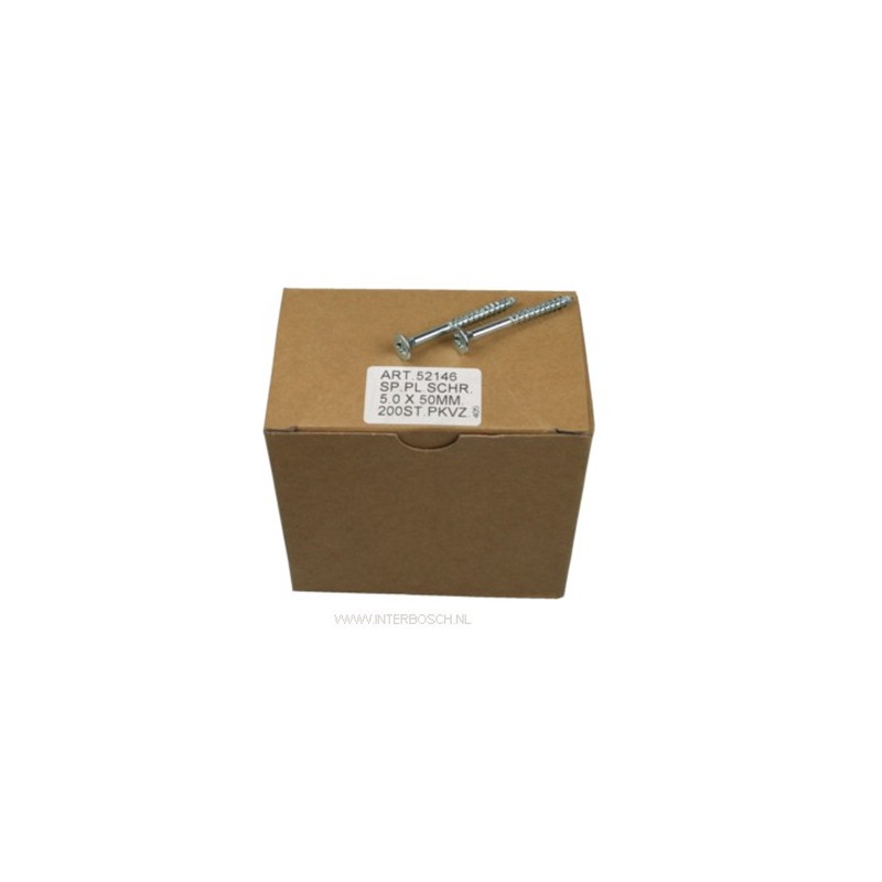 spaanplaatschroef 5.0 x 50 mm spaanplaatschroef 5.0 x 50 mm