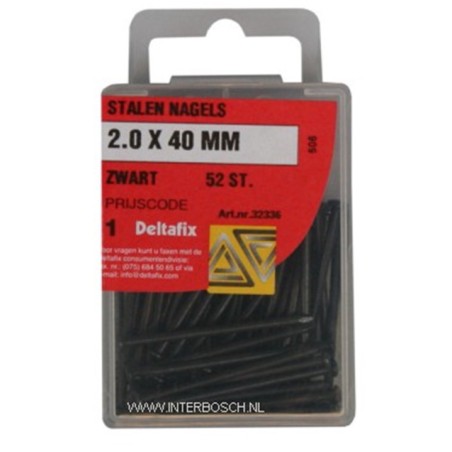 quincaillerie clous acier 2.0 x 40mm noir