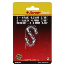 S-haak 4.7mm 3/16" B/C