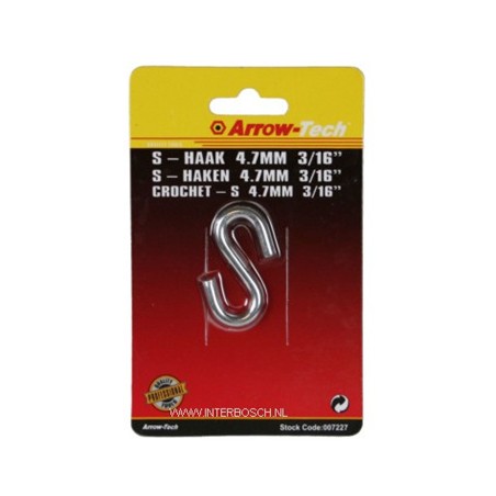 S-haak 4.7mm 3/16" B/C