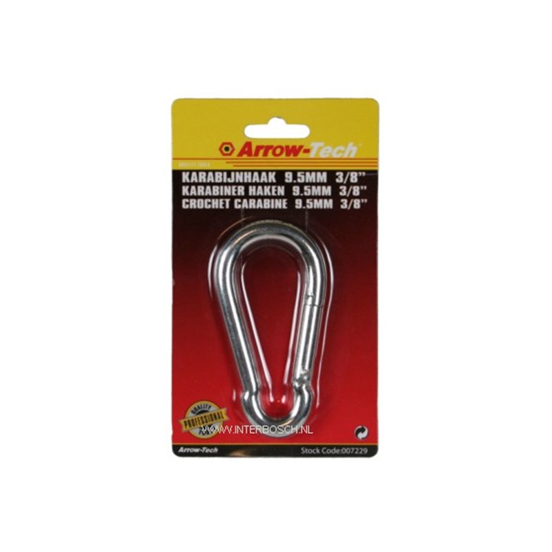 karabijnhaak 9.5 mm 3/8" B/C karabijnhaak 9.5 mm 3/8" B/C