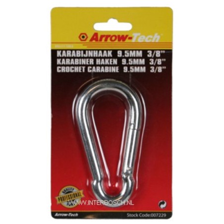 karabijnhaak 9.5 mm 3/8" B/C