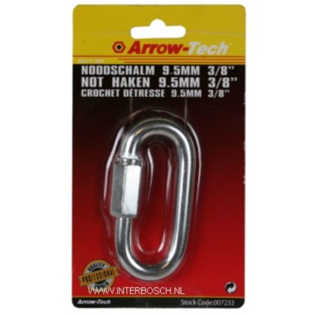 Mousqueton de sécurité 9.5 mm 3/8" B/C