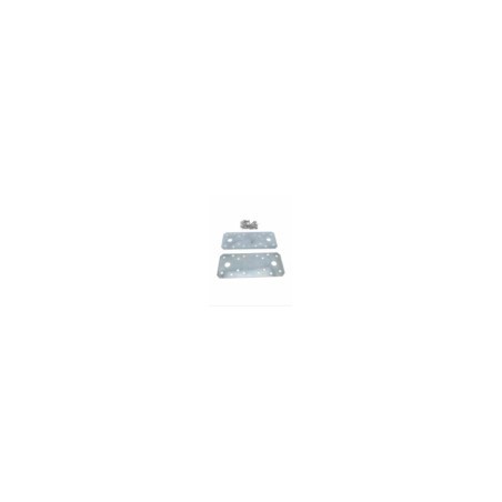 QUINCAILLERIE PLAQUE DE RACCORD 2 PCS 135 X 55 MM