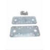 QUINCAILLERIE PLAQUE DE RACCORD 2 PCS 135 X 55 MM