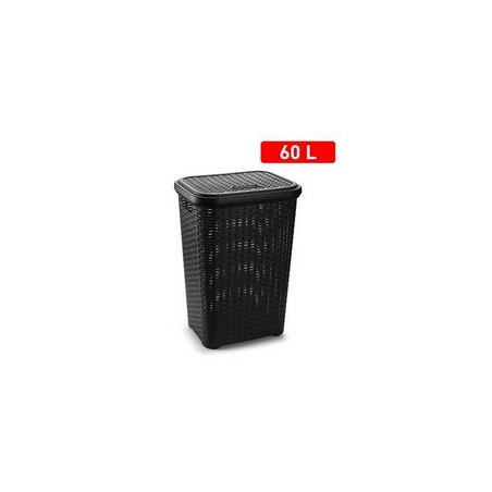Rattan wasmand zwart Wengue