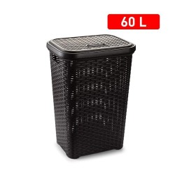 Rattan wasmand antraciet Wengue