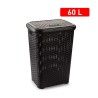 Rattan wasmand antraciet Wengue