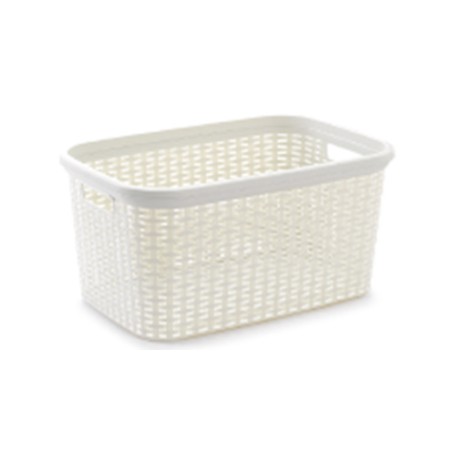 35L wasmand crème wit
