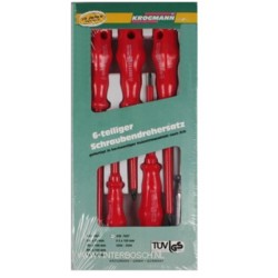 tournevis 6 pcs coffret électr. Krogmann