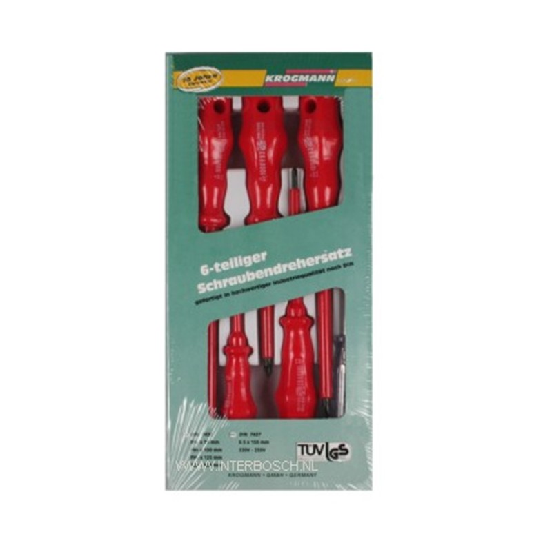 tournevis 6 pcs coffret électr. Krogmann tournevis 6 pcs coffret électr. Krogmann
