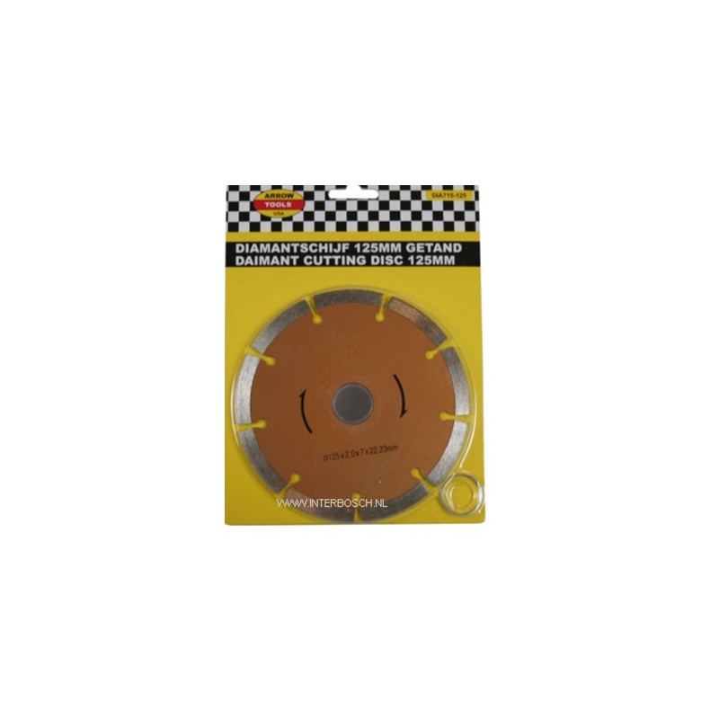 disque diamant 125 mm segmenté