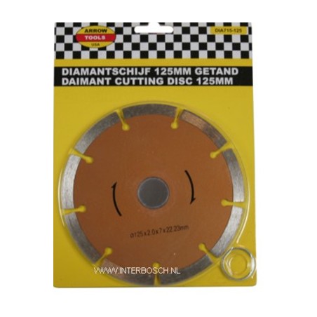 disque diamant 125 mm segmenté
