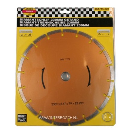 disque de découpe diamant 230 mm