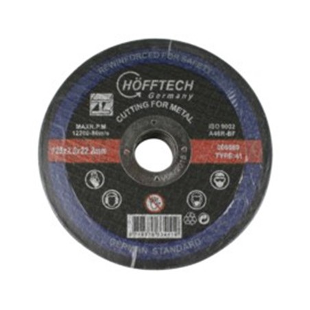 doorslijpschijf metaal dia 125 x 2.0 x 22.2 mm