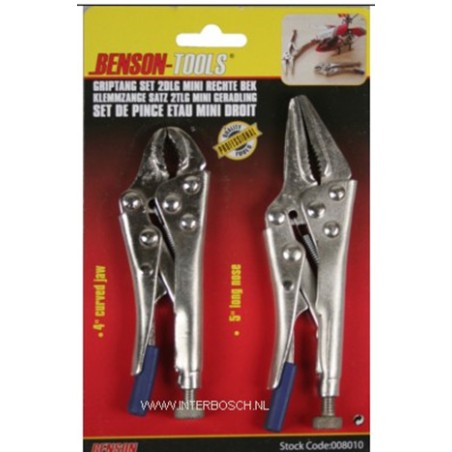 tang griptang set 2 dlg mini rechte bek