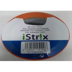 Istrix PVC tape zelfklevend oranje 50mmx30m