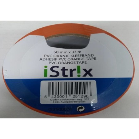 Istrix PVC tape zelfklevend oranje 50mmx30m