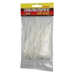 serre cables  2.5 x 100mm / 100 pcs blanc