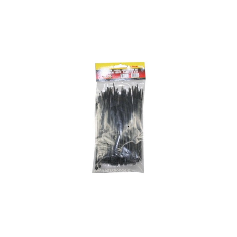 tie ribs 3.6 x 150mm / 100 delig zwart tie ribs 3.6 x 150mm / 100 delig zwart