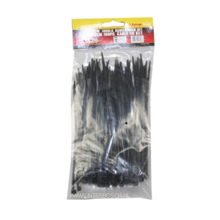 tie ribs 3.6 x 150mm / 100 delig zwart