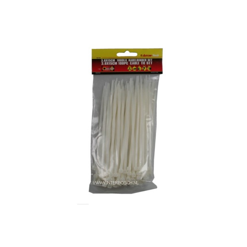 Tie Ribs 3.6x150mm/ 100 DLG wit