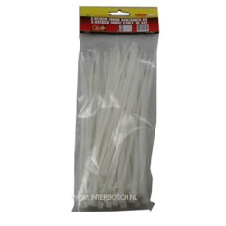 tie ribs 3.6 x 200mm / 100 delig wit