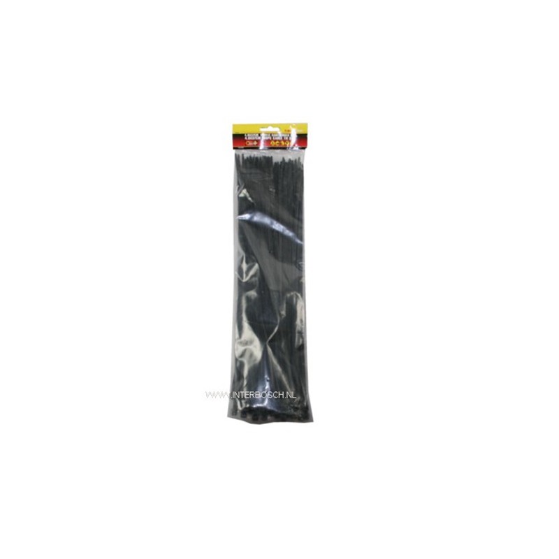 tie ribs 4.8 x 370mm / 100 delig zwart