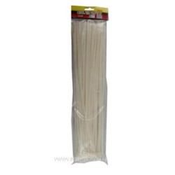 collier de cablage 4.8x370mm 100 pcs blanc