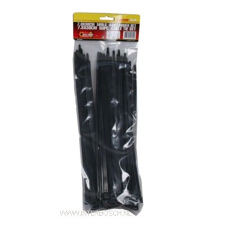 serre cables 7.8 x 300mm 50 pcs noir